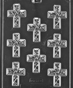 Cross  Swirl Chocolate Mold Communion