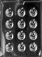Pumpkin Jack-o-lanterns Bite Size  Chocolate Mold