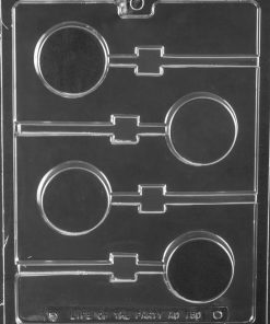Round Cookie Lollipop Chocolate Mold