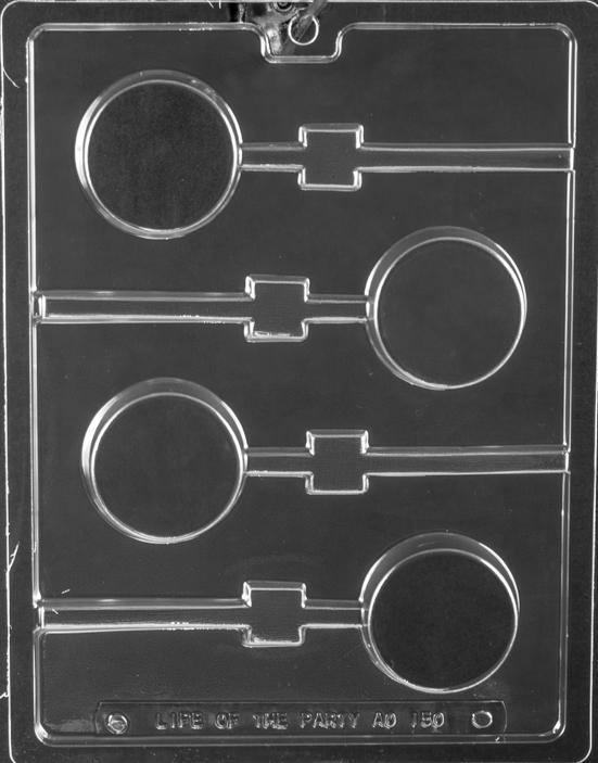 Round Cookie Lollipop Chocolate Mold