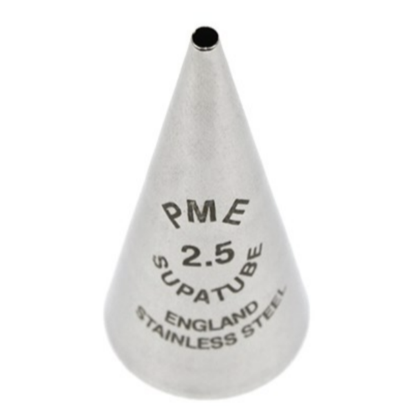 PME Supatube 2.5 Piping Tip Royal Icing Cookie Decorating