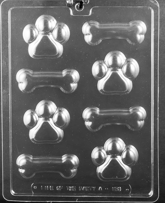 Bones & Paw Prints Chocolate Mold