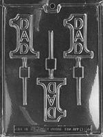Number 1 Dad Lollipop Chocolate Mold