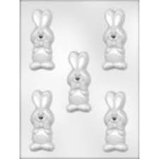 Easter Bunny with Bow Chocolate Mold