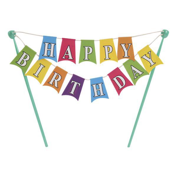 Happy Birthday Banner | Cake Topper