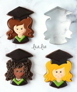 Graduate Grad Girl Cookie Cutter 4"