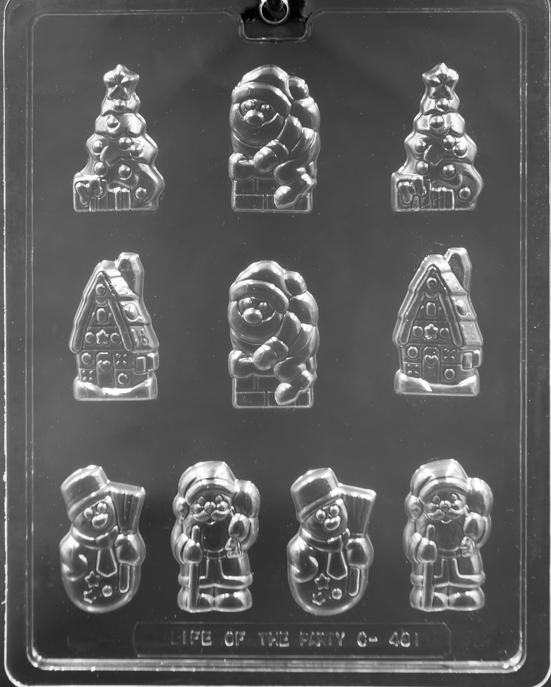 Christmas assortment Chocolate Mold