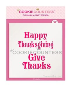 Happy Thanksgiving cookie stencil