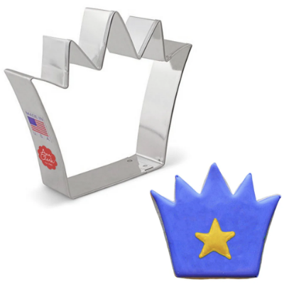 Crown King Cookie Cutter 4"