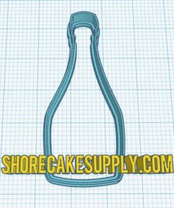 Champagne Bottle Cookie Cutter | Custom Made Cookie Cutter