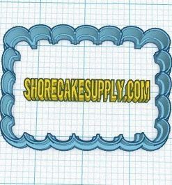 Scalloped Rectangle | Custom Made Cookie Cutter
